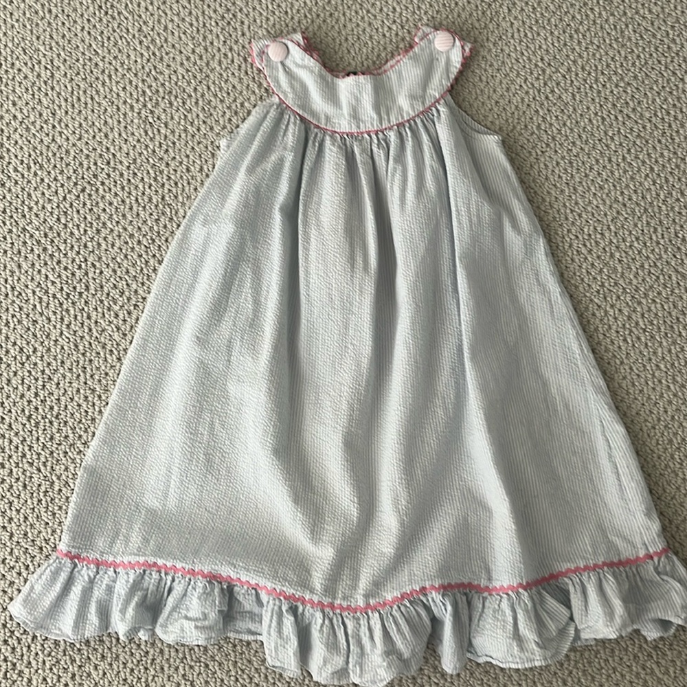 Seer sucker girls dress